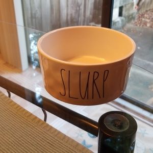 Rae Dunn "Slurp" Deep Dish Dog Bowl